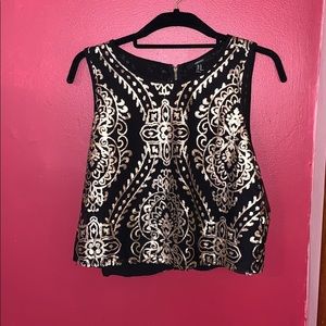 Black & Gold Tank top